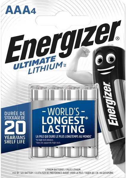 Energizer Ultimate Lithium Batterie AAA (4er Blister)