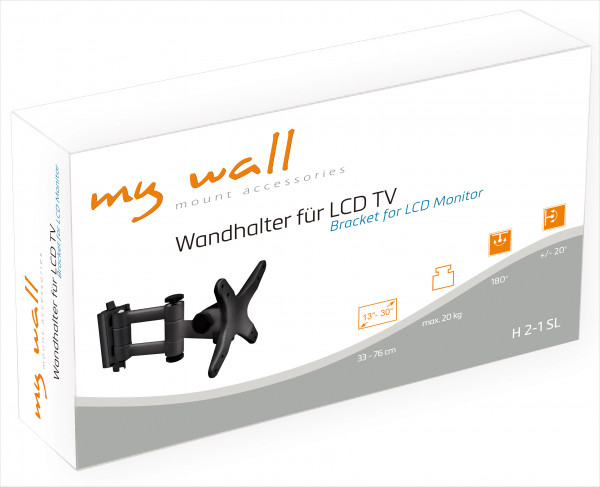 My Wall Wandhalter für LCD TV für Bildschirme 13“ - 30“ (33 - 76 cm) Belastung bis 20 kg
