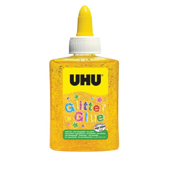 UHU Glitter Glue gelb 90g