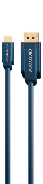 clicktronic Adapterkabel USB-Cauf DisplayPort 1 m (1er Faltschachtel)
