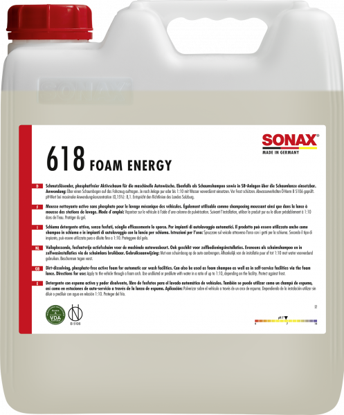 SONAX AktivReinigungsSchaum Energy 10 L