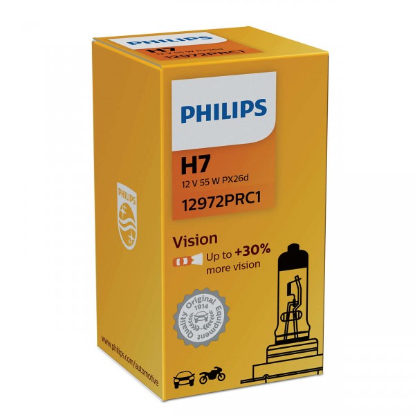 Philips Vision H7 PX26d 12 V 55 W (1er Faltschachtel)