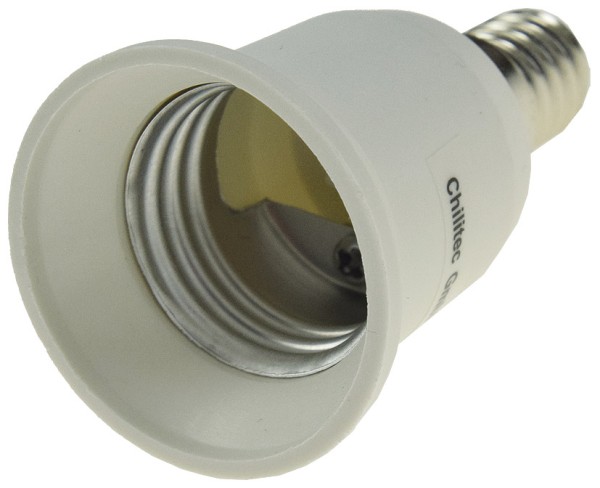 ChiliTec Lampensockel-Adapter, Kunststoff E14 auf E27