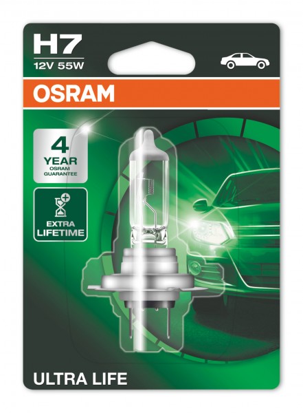 OSRAM ULTRA LIFE H7 PX26d 12 V/55 W (1er Blister)