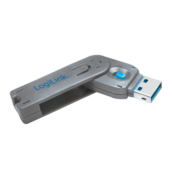 LogiLink USB Port Schloss 1 x Schlüssel und 1 x Schloss (Bulk)