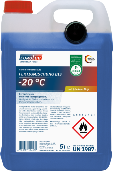 EUROLUB Scheibenfrostschutz gebrauchsfertig -20°C 5 L