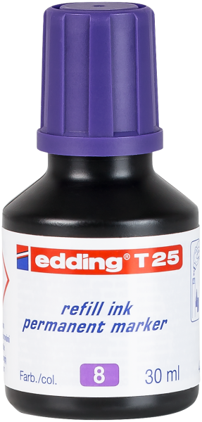edding T 25 Permanentmarker Nachfülltinte violett 30 ml