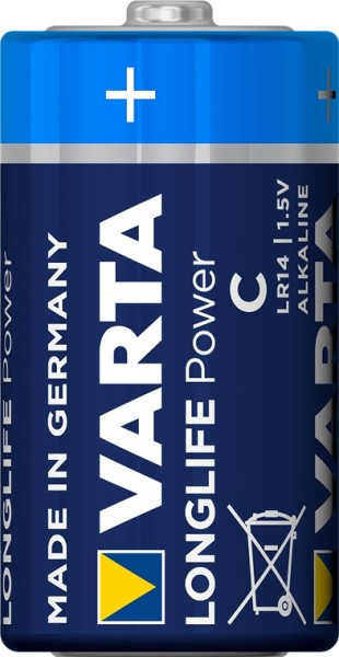 Varta Longlife Power Alkali Batterie LR14/C Baby 1,5 V (Bulk)