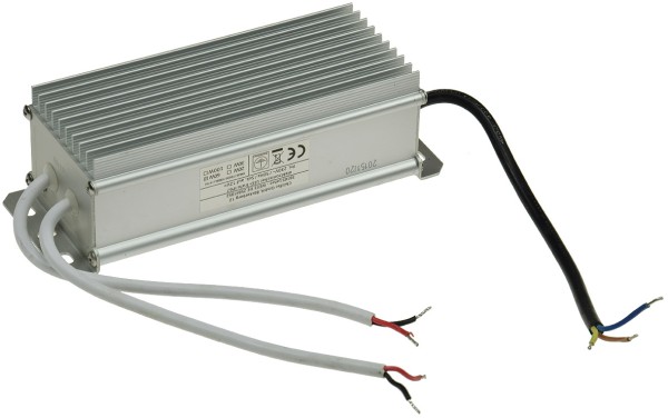 ChiliTec elektronischer LED-Trafo IP67, 1-60 Watt Ein 170-250V, Aus 12V=, wasserdicht