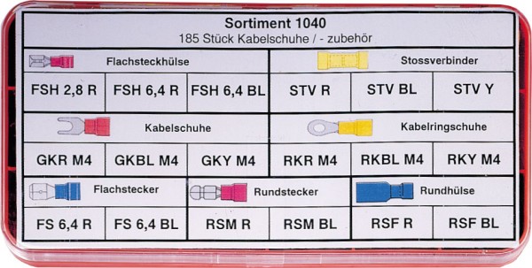 goobay Sortiment Kabelschuhe (185 Stück)
