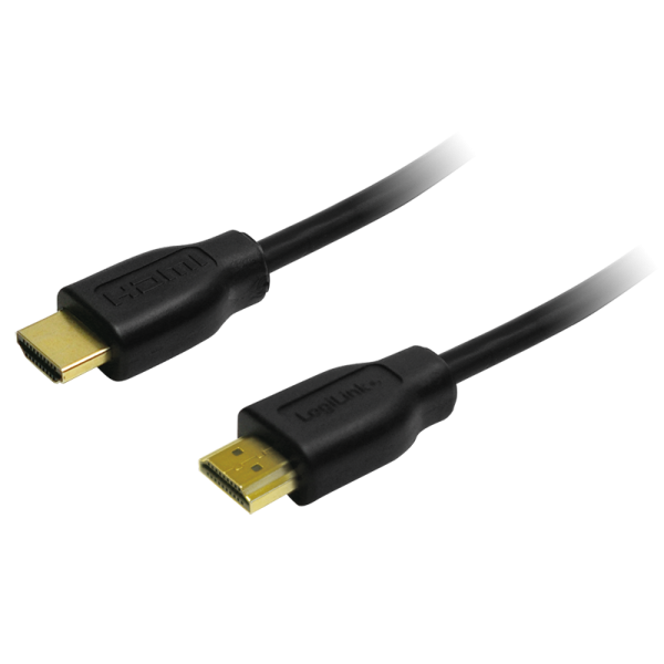 LogiLink High Speed HDMI Kabel 4K 30 Hz mit Ethernet vergoldet schwarz 7,5 m