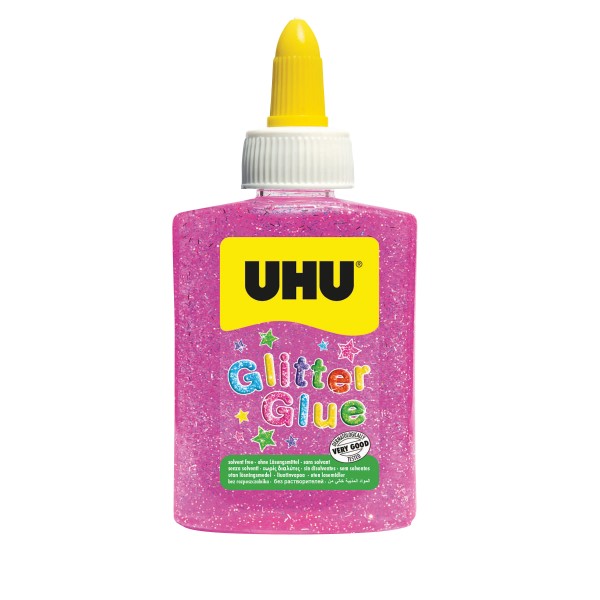 UHU Glitter Glue pink 90g