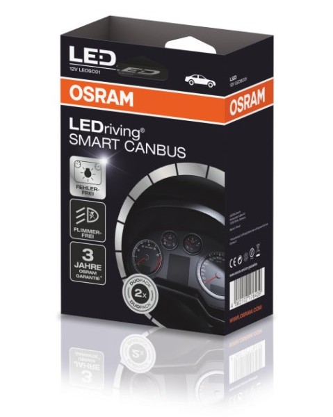 OSRAM LEDriving Smart Canbus SC01 Lastwiderstand für H7 Nachrüstlampe (2er Faltschachtel)