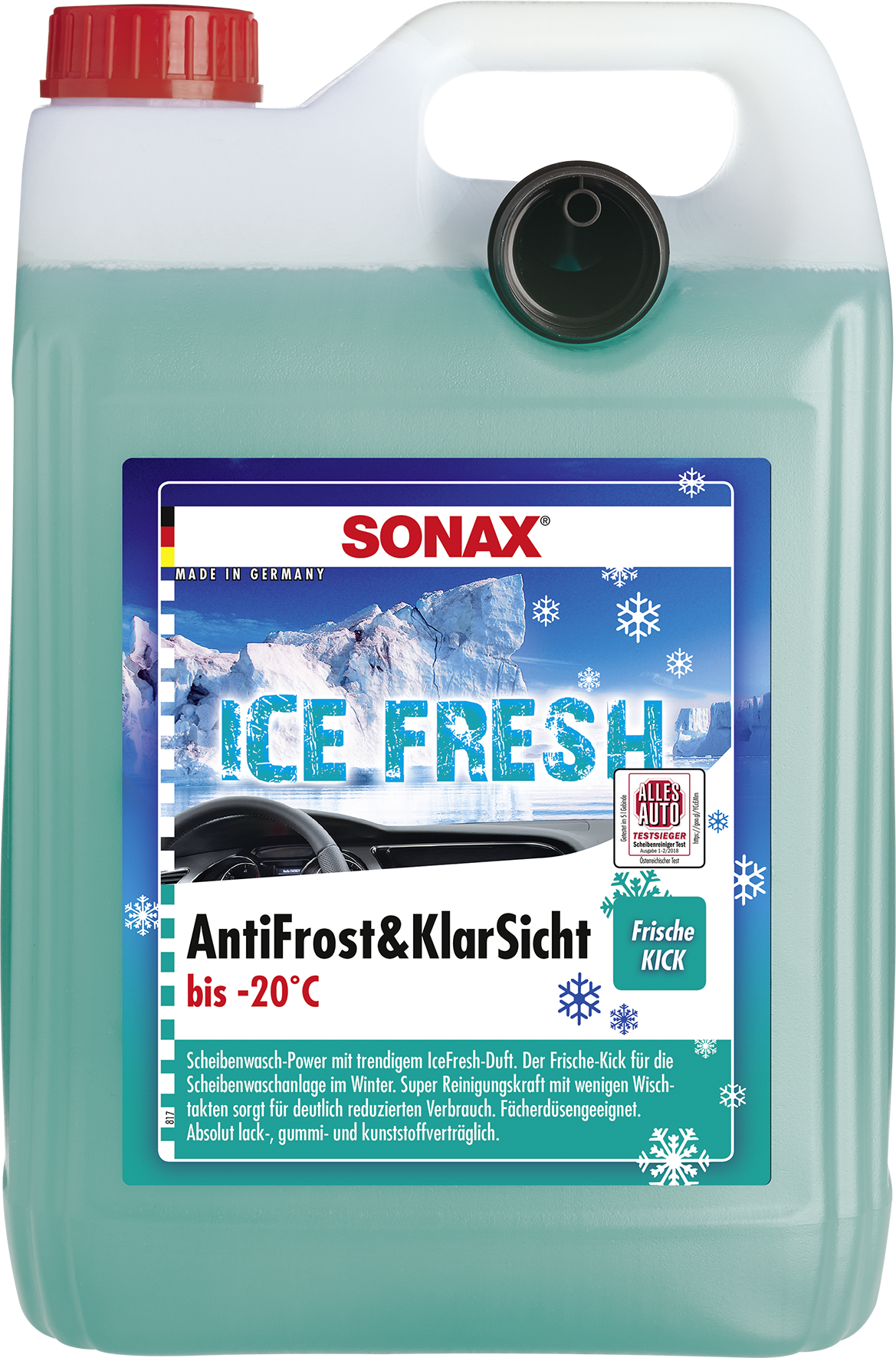 SONAX AntiFrost + KlarSicht Gebrauchsfertig bis -20°C IceFresh 5 L