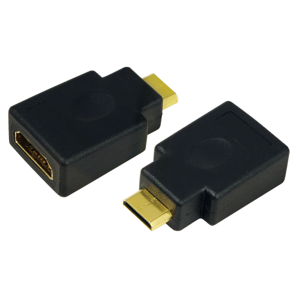 LogiLink Adapter HDMI auf Mini HDMI 4K 30 Hz schwarz (1er Softpack)
