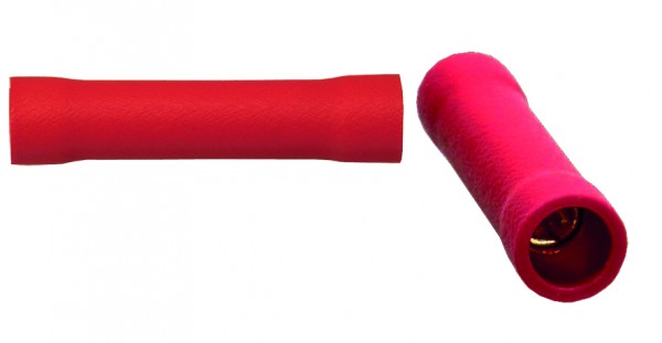 Sinuslive Kabelquetschverbinder vergoldet rot 0,75mm² - 1,5mm² 10 Stück