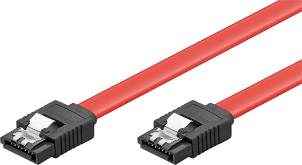 goobay HDD SATA Kabel 1,5 Gbit/s 3 Gbit/s Clip rot 0,5 m