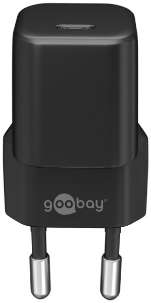 goobay Schnellladegerät für Geräte mit USB-C PD Power Delivery nano 20 W schwarz (1er Softpack)