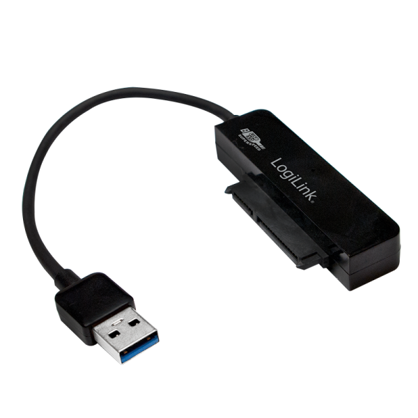 LogiLink USB 3.0 Adapter bis 2.5" SATA schwarz 6,35 cm (1er Blister)