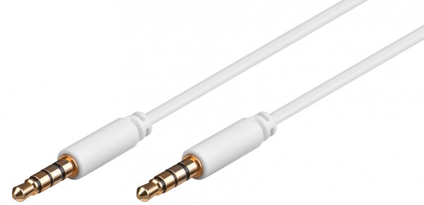 goobay 4-poliges Audiokabel für Apple iPhone, iPad, iPod