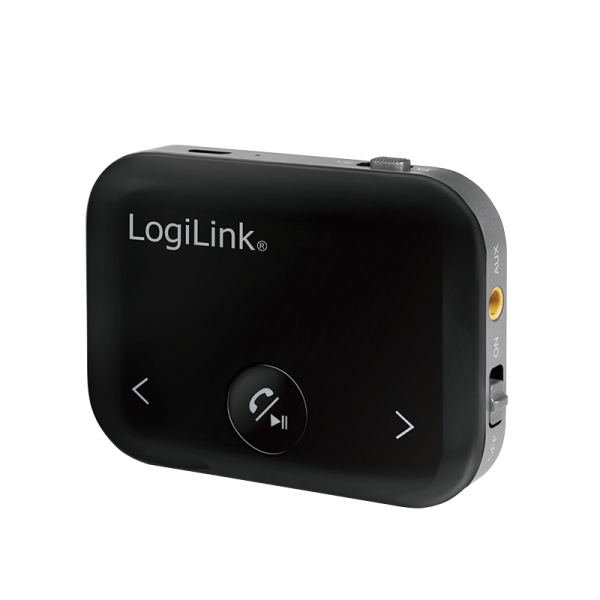 LogiLink Bluetooth Audiosender und Empfänger mit Freisprechfunktion schwarz (1er Faltschachtel)