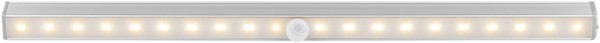 goobay LED-Unterbauleuchte 150 lm, 3000 K mit Bewegungsmelder silber (1er Faltschachtel)