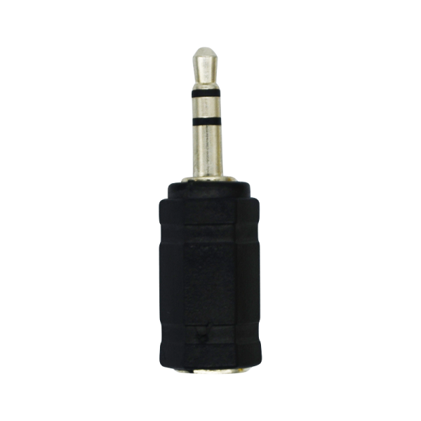 LogiLink Stereo Headset Adapter 3,5 mm Klinke auf 2,5 mm Buchse schwarz (1er Softpack)