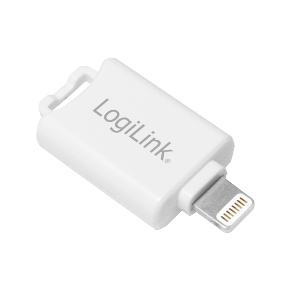 LogiLink Lightning zu microSD iCard Reader weiß (1er Blister)