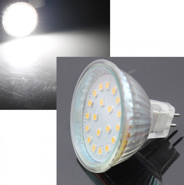 ChiliTec LED Strahler MR16 H55 SMD 120°, 4000k, 420lm, 12V/5W, neutralweiß