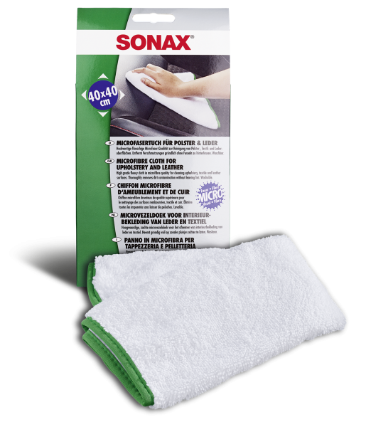SONAX MicrofaserTuch für Polster & Leder 40 x 40 cm