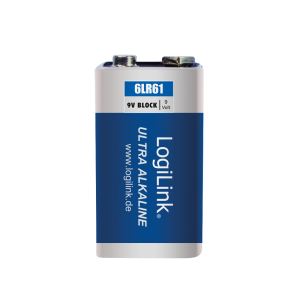 LogiLink Ultra Power Batterie Alkaline Block 9V (1er Blister)