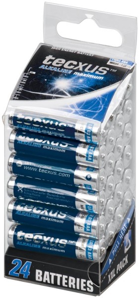 tecxus Alkaline maximum Alkali Mangan Batterie LR03/AAA Micro1,5 V (24er Blister)