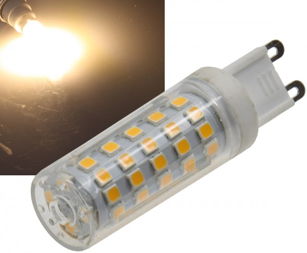 ChiliTec LED Stiftsockel G9, 8W, 720lm 330°, 230V, 3000K, warmweiß