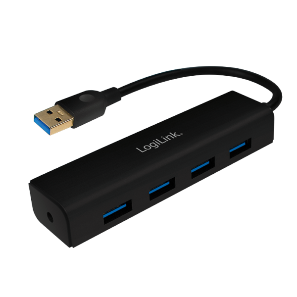 LogiLink USB 3.0 HUB 4 Port schwarz (Bulk)