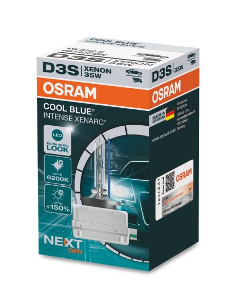 OSRAM XENARC COOL BLUE INTENSE NextGen. D3S PK32d-5 12V+24V/35W (1er Faltschachtel)