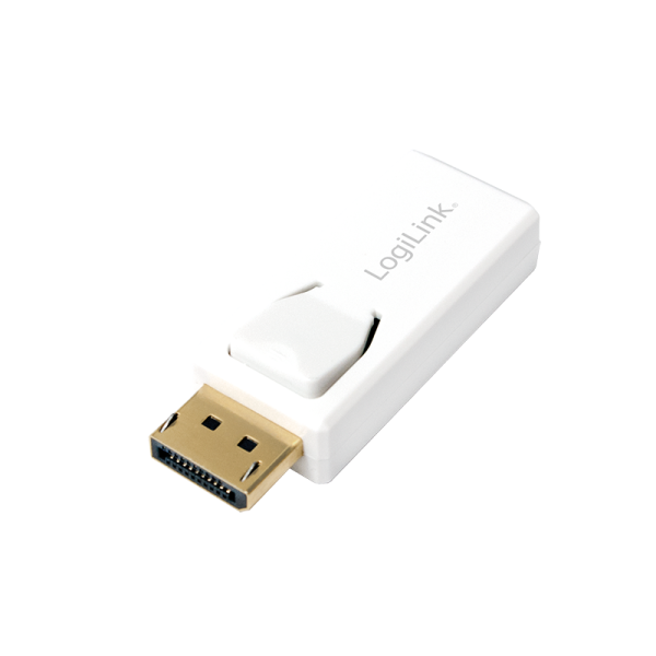 LogiLink DisplayPort Adapter auf HDMI 1080p weiß (1er Softpack)