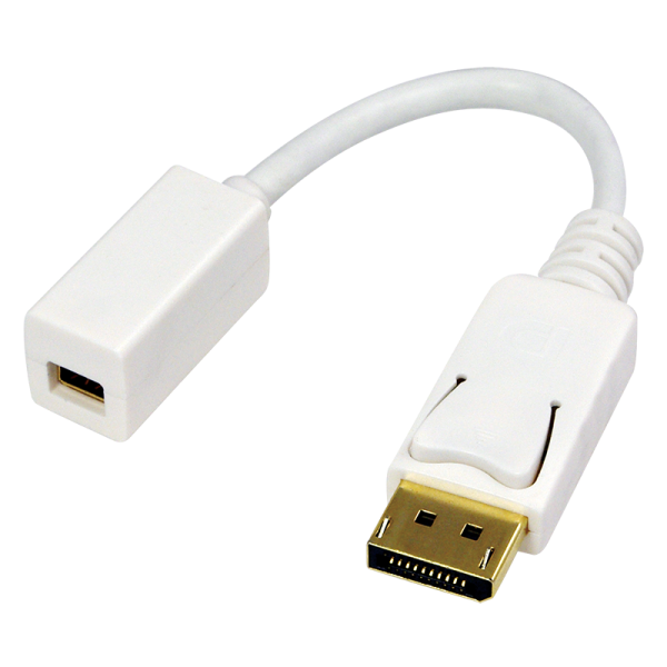 LogiLink DisplayPort Kabel DP/M zu mDP/F 1080p weiß 0,15 m (1er Softpack)