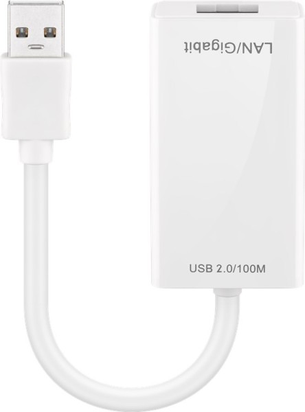goobay USB 2.0 Fast Ethernet Netzwerkkonverter weiß (1er Blister)