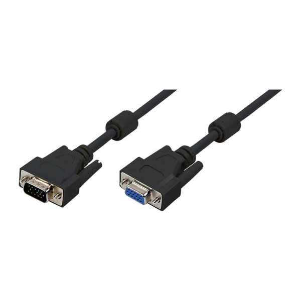 LogiLink VGA Kabel 1 x Stecker auf 1 x Buchse schwarz 3 m