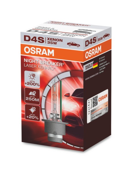 OSRAM XENARC NIGHT BREAKER LASER D4S P32d-5 42 V/35 W (1er Faltschachtel)