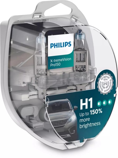 Philips X-tremeVision Pro150 H1 12V 55W P14,5s (2er Box)