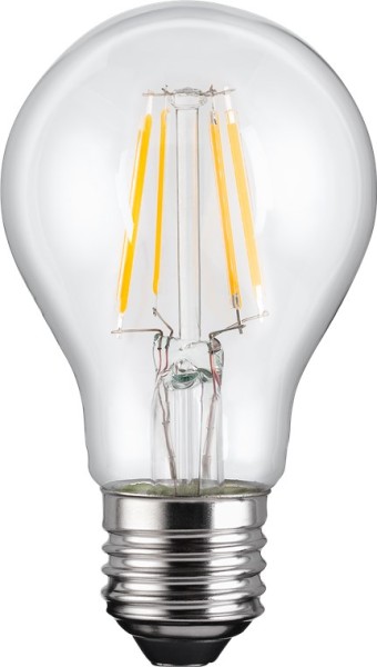 goobay Filament LED Birne 4 W Sockel E27 ersetzt 39 W warm weiß (1er Faltschachtel)