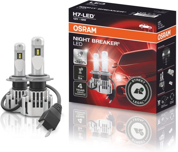 OSRAM NIGHT BREAKER LED H7 PX26d 12 V 19 W 6000 K (2er Faltschachtel), H1  - H16, HB3/4, LED, Beleuchtung, Rund ums Fahrzeug