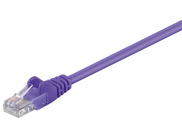 goobay Netzwerkkabel Cat 5 U/UTP violett 0,5 m