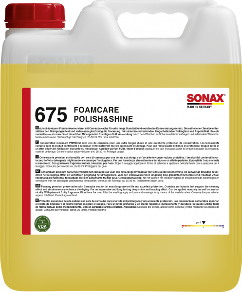 SONAX FoamCare - Polish & Shine 10 L