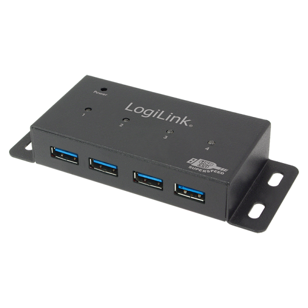 LogiLink USB 3.0 HUB 4 Port Metall (1er Faltschachtel)