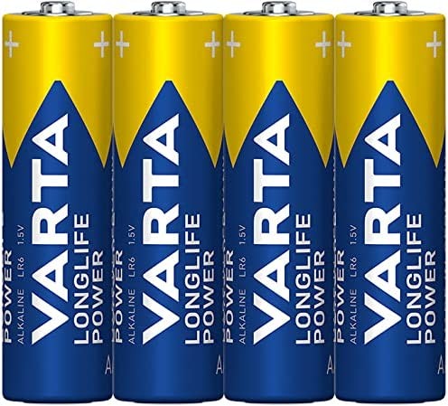 Varta Longlife Power Alkali Mangan Batterie LR6/AA Mignon 1,5 V (4 Stück)