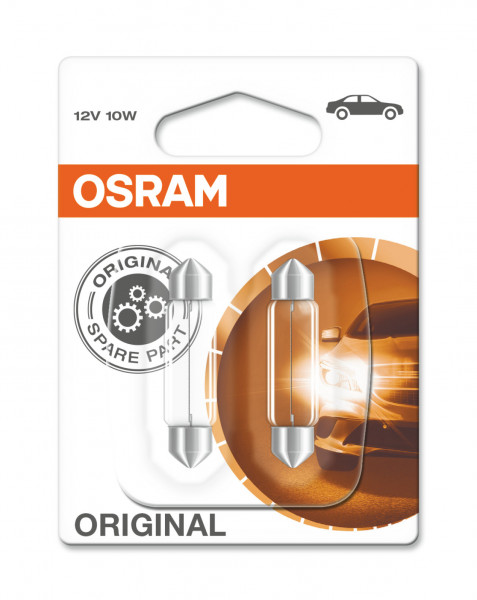 OSRAM ORIGINAL SV8.5-8 12 V/10 W 43 mm (2er Blister)