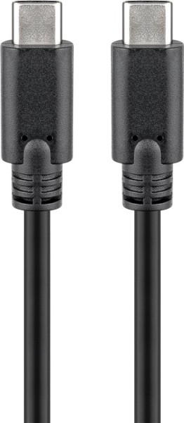 goobay USB C 3.1 Generation 1 Kabel schwarz 2 m