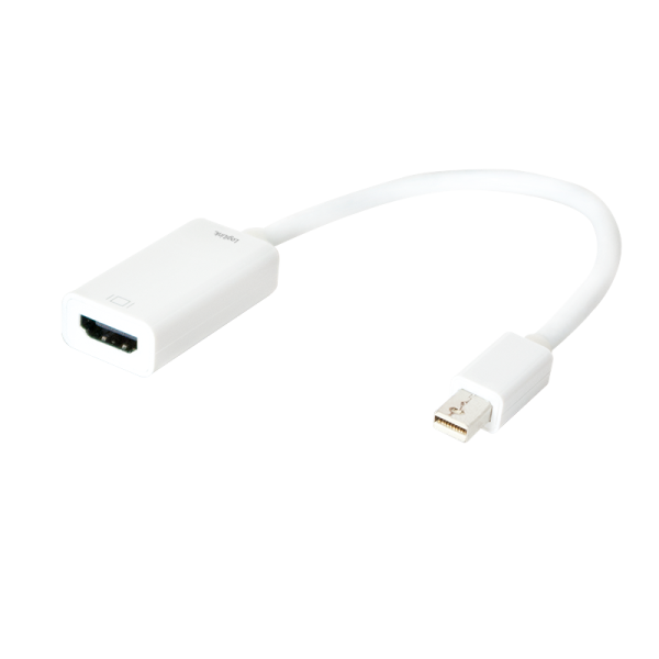 LogiLink Mini DisplayPort Adapter 1.2 auf HDMI 4K 30 Hz weiß 0,15 m (1er Softpack)
